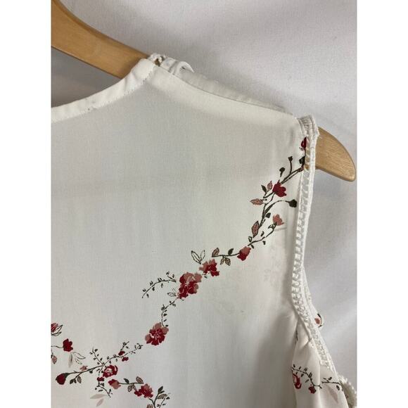 Stitch Fix Market & Spruce Floral Cold Shoulder Kimono top size small - Picture 6 of 6